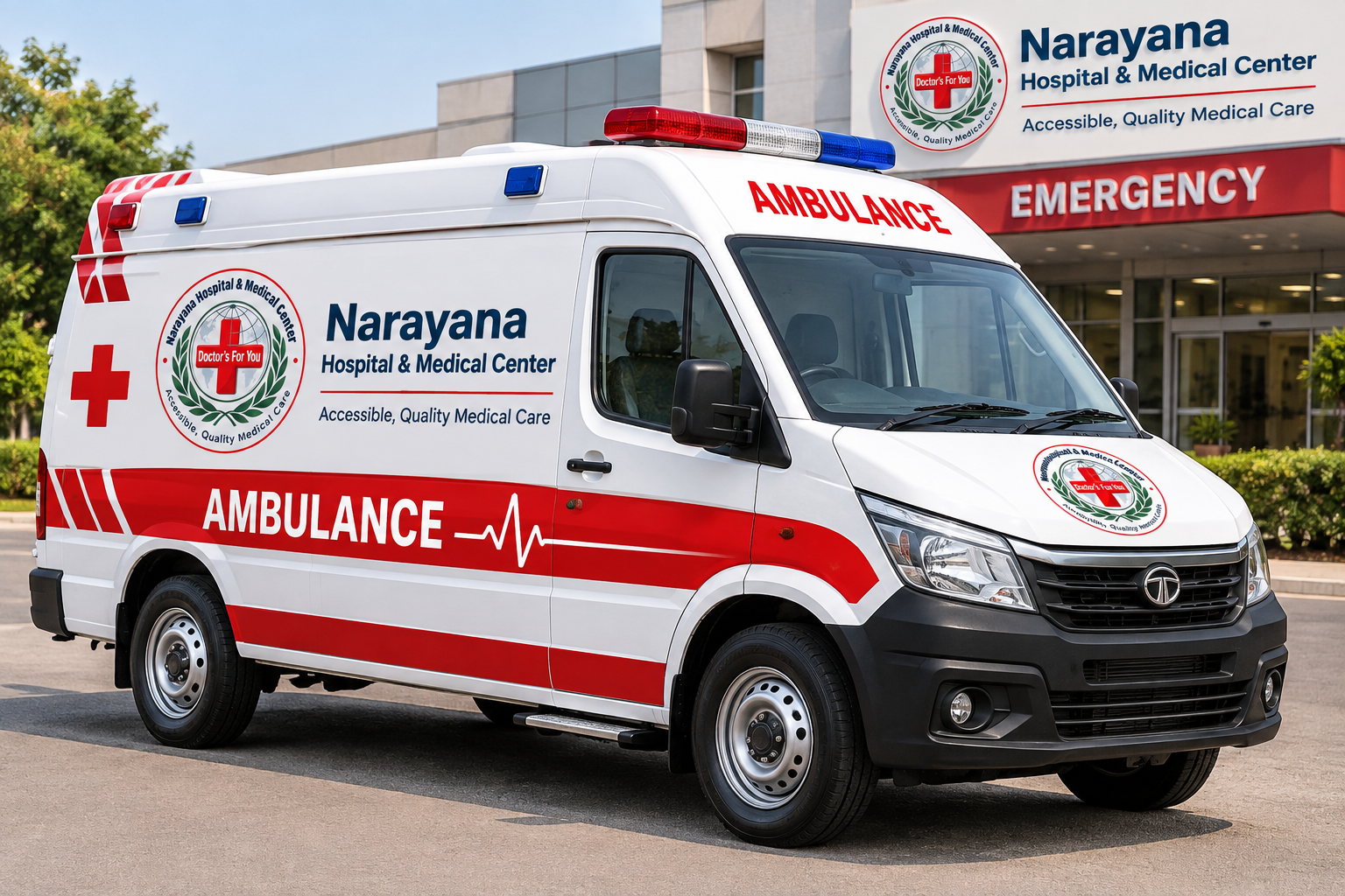 Narayana Hospital emergency ambulance service
